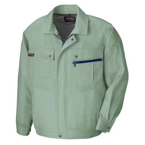 長袖サマーブルゾン(無地) アースグリーン LL