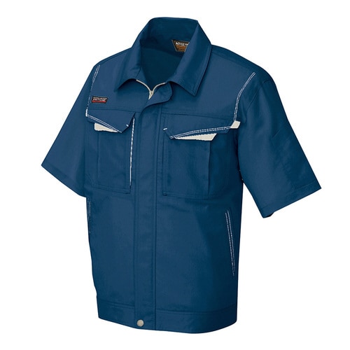 半袖ブルゾン Fネイビー×Sグレー SS