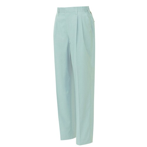 レディースシャーリングパンツ アースグリーン L