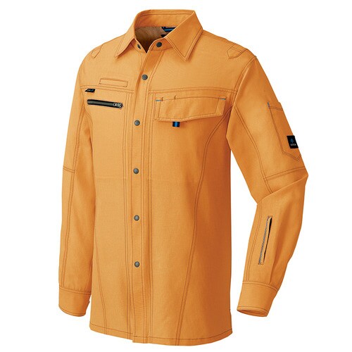 長袖シャツ オレンジ 3L