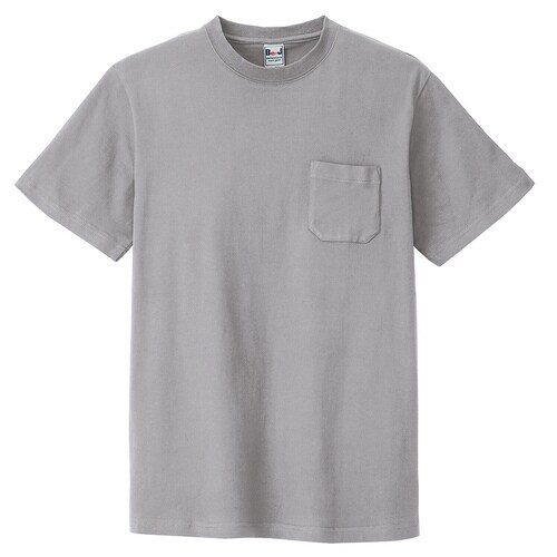 半袖Tシャツ(ポケット付) モクグレー 4L