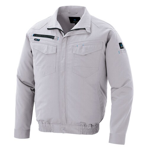 空調服 長袖ブルゾン シルバーグレー 6L