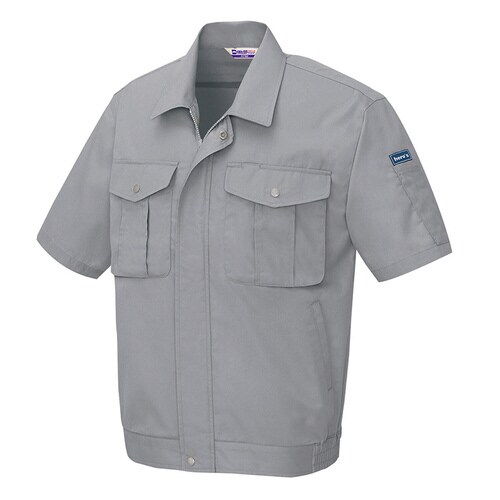 半袖ブルゾン グレー 4L