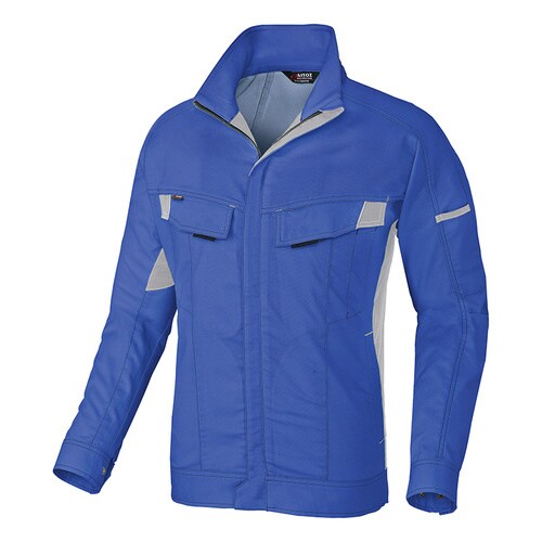 長袖ブルゾン ロイヤルブルー×シルバーグレー 4L