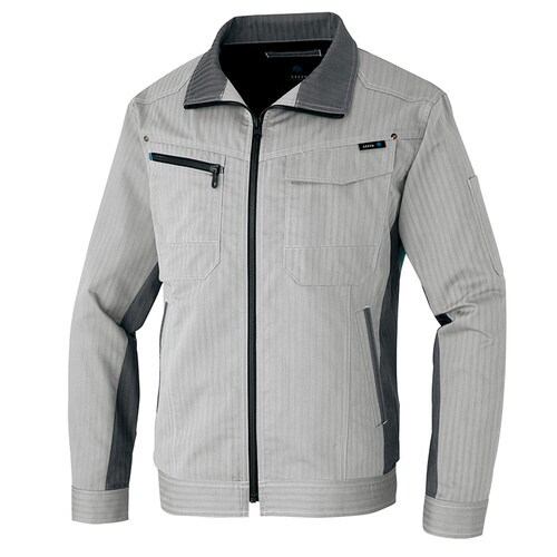 長袖サマーブルゾン シルバーグレー S