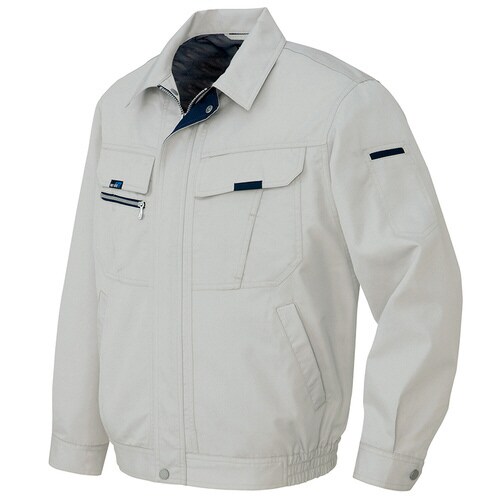 長袖サマーブルゾン グレー S