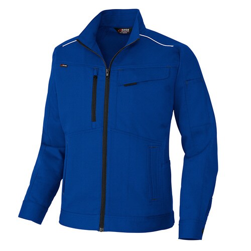 長袖ブルゾン ブルー 4L