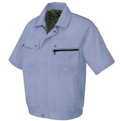 半袖ブルゾン(無地) ミストバイオレット 3L