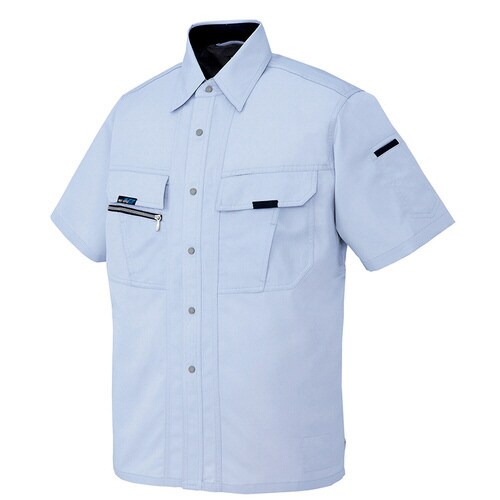 半袖シャツ サックス LL