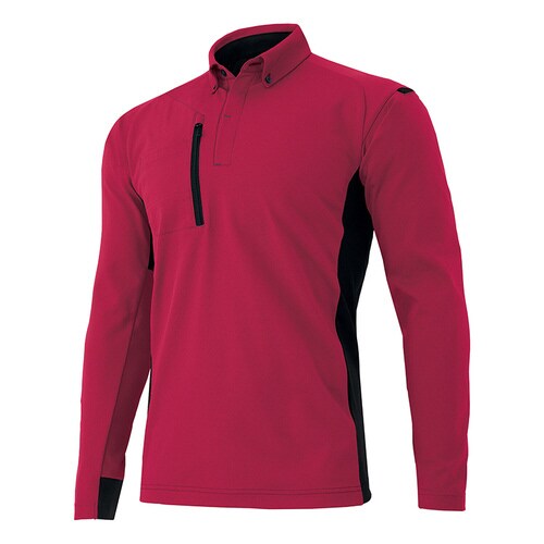 長袖ポロシャツ レッド L