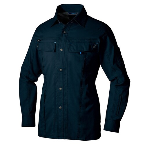 長袖シャツ ディープネイビー 4L