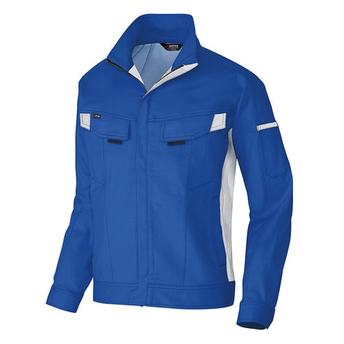 長袖ブルゾン ロイヤルブルー×シルバーグレー SS