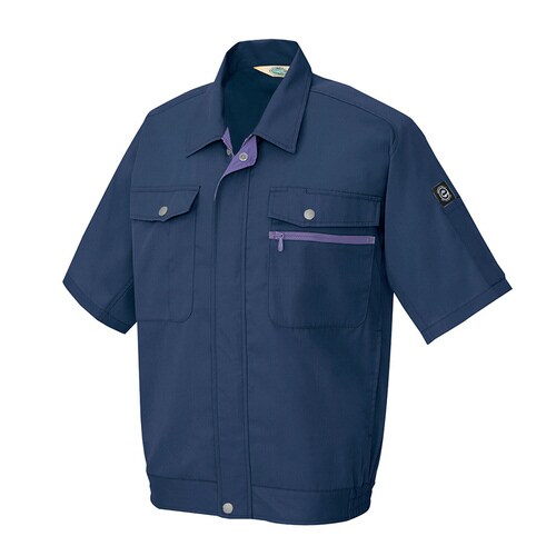 半袖ブルゾン ネイビー M