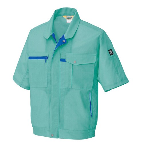 半袖ブルゾン エメラルドグリーン 5L