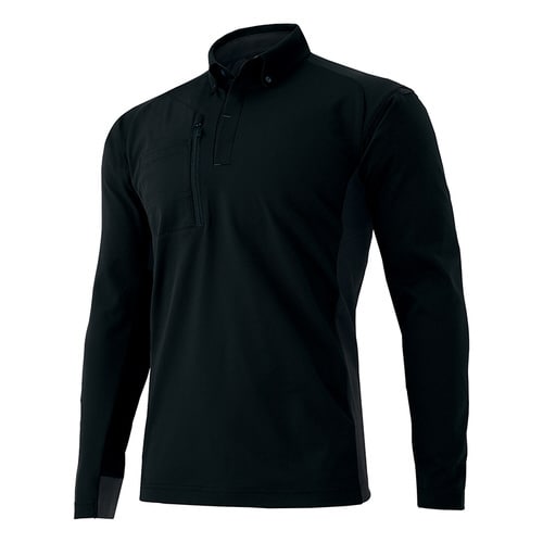 長袖ポロシャツ ブラック 3L