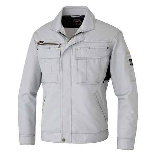 長袖ブルゾン(薄地) シルバーグレー LL