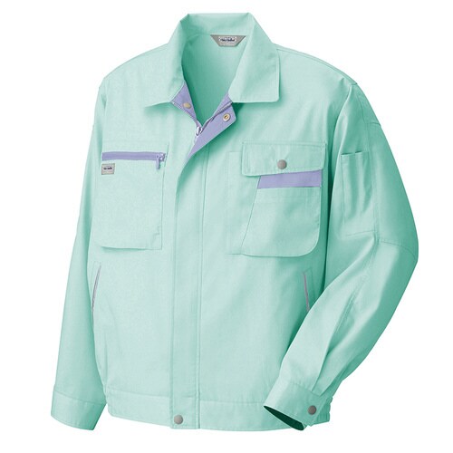 長袖サマーブルゾン Cアース×Mバイオレット 5L