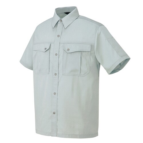 半袖シャツ シルバーグレー LL