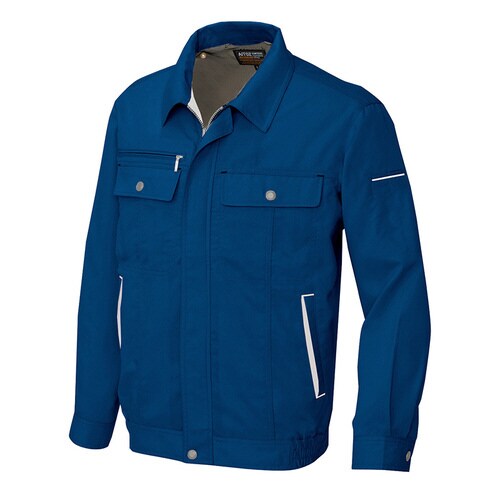 長袖サマーブルゾン Fネイビー×Sグレー S