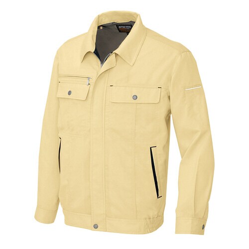 長袖サマーブルゾン イエロー×ブラック M