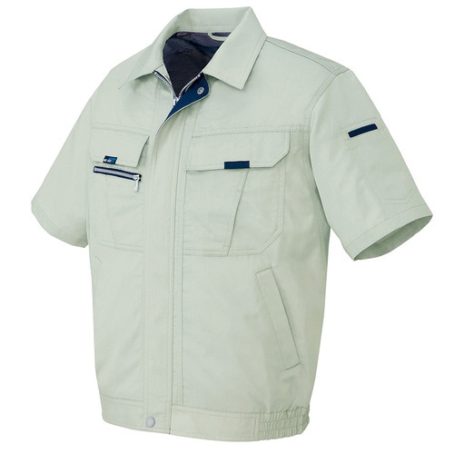 半袖ブルゾン アースグリーン S