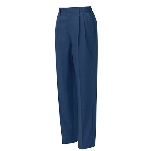 レディースシャーリングパンツ ネイビー L