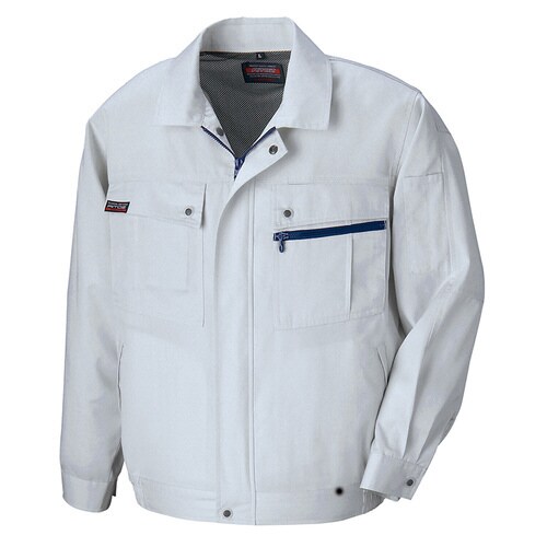 長袖サマーブルゾン(無地) シルバーグレー SS