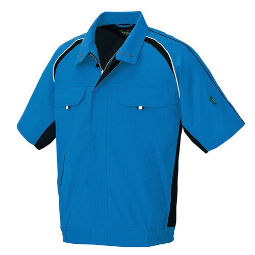 半袖ブルゾン スカイブルー 4L