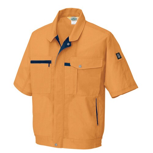 半袖ブルゾン オレンジ 4L