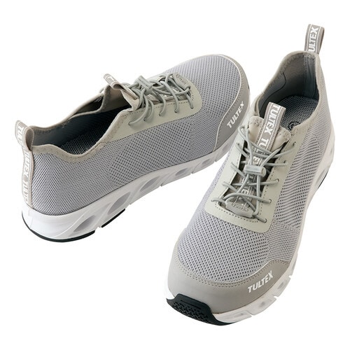 セーフティシューズ ライトグレー 25.5