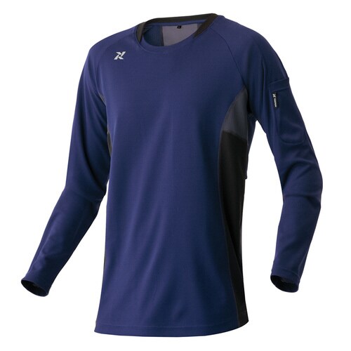 長袖Tシャツ ネイビー 5L