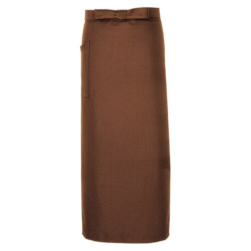 ロングエプロン ブラウン F