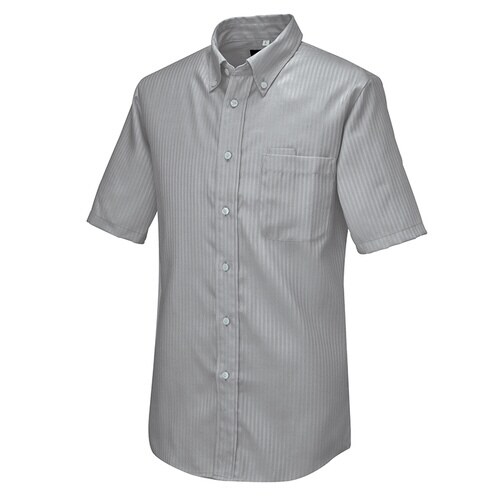 半袖BDシャツ(ヘリンボーン) チャコール M