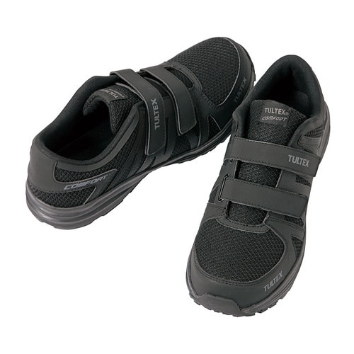 セーフティシューズ(マジック) オール黒 26