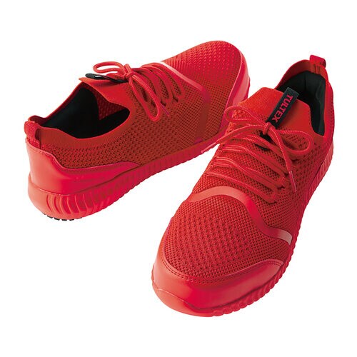 セーフティシューズ レッド 23.5
