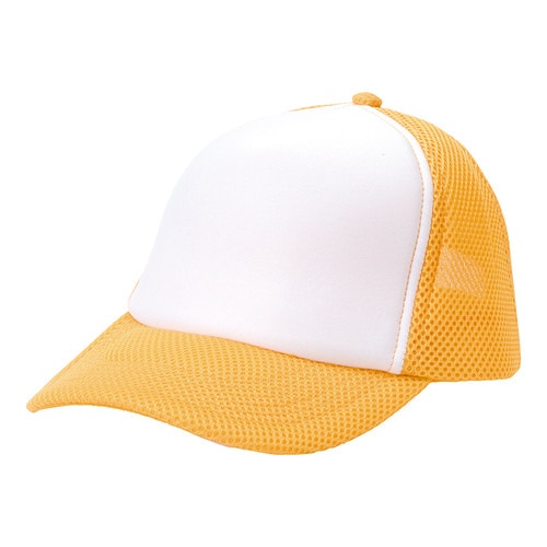 Aラッセルキャップ Gイエロー×ホワイト F