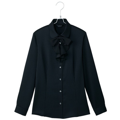 長袖ブラウス ブラック 13