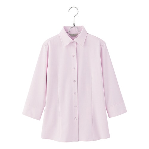 七分袖ブラウス ピンク 23