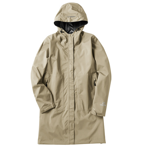 ストレッチレインコート ベージュ L