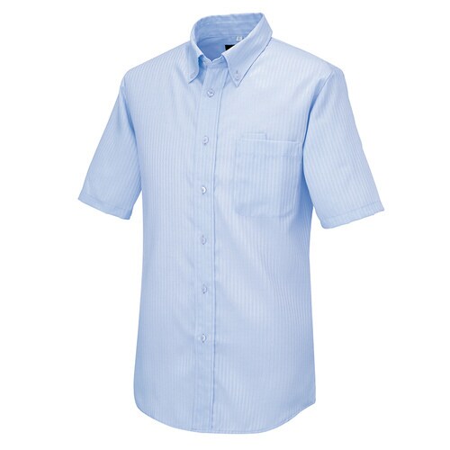 半袖BDシャツ(ヘリンボーン) サックス SS