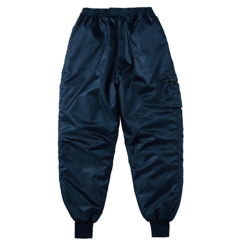 中綿パンツ ネイビー L