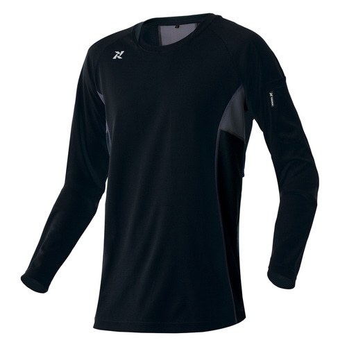 長袖Tシャツ ブラック 6L