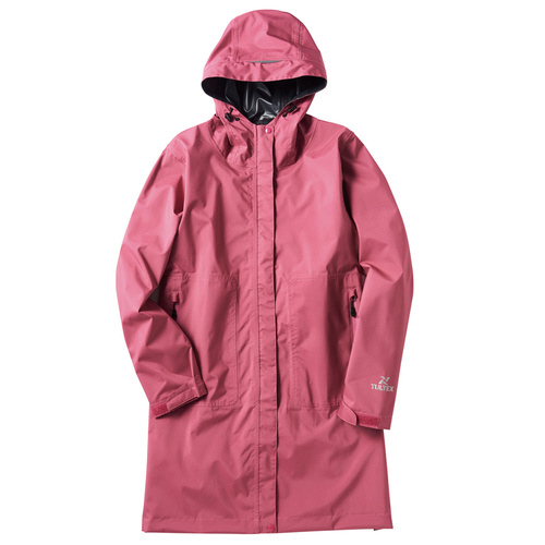 ストレッチレインコート ワイン M