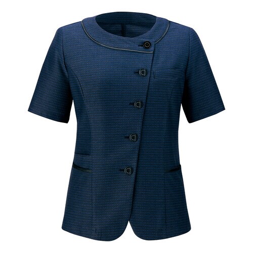 オーバーブラウス ネイビー 17