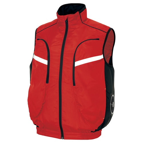 空調服 ベスト レッド 6L