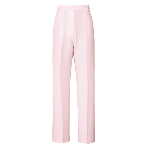 レディース脇シャーリングパンツ ピンク M