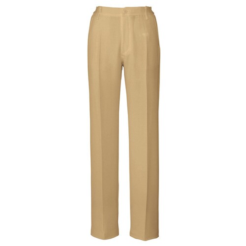 レディース脇シャーリングパンツ モカ 3L