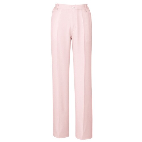 レディース脇シャーリングパンツ ピンク 5L