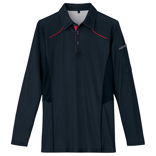 長袖ポロシャツ ブラック SS