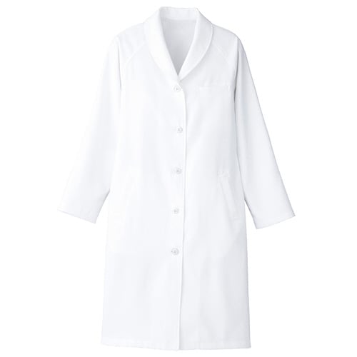 ショールカラー診察衣 ホワイト L